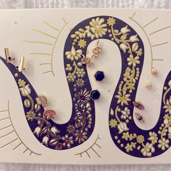 NWT Free People Earrings - Snake Stud Pack - Picture 5 of 9